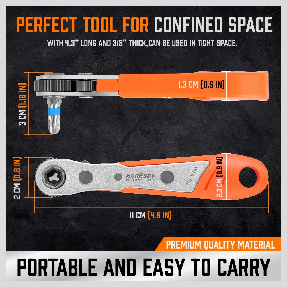 Amazon | L字型 23ピース 1/4インチ ミニラチェットレンチ